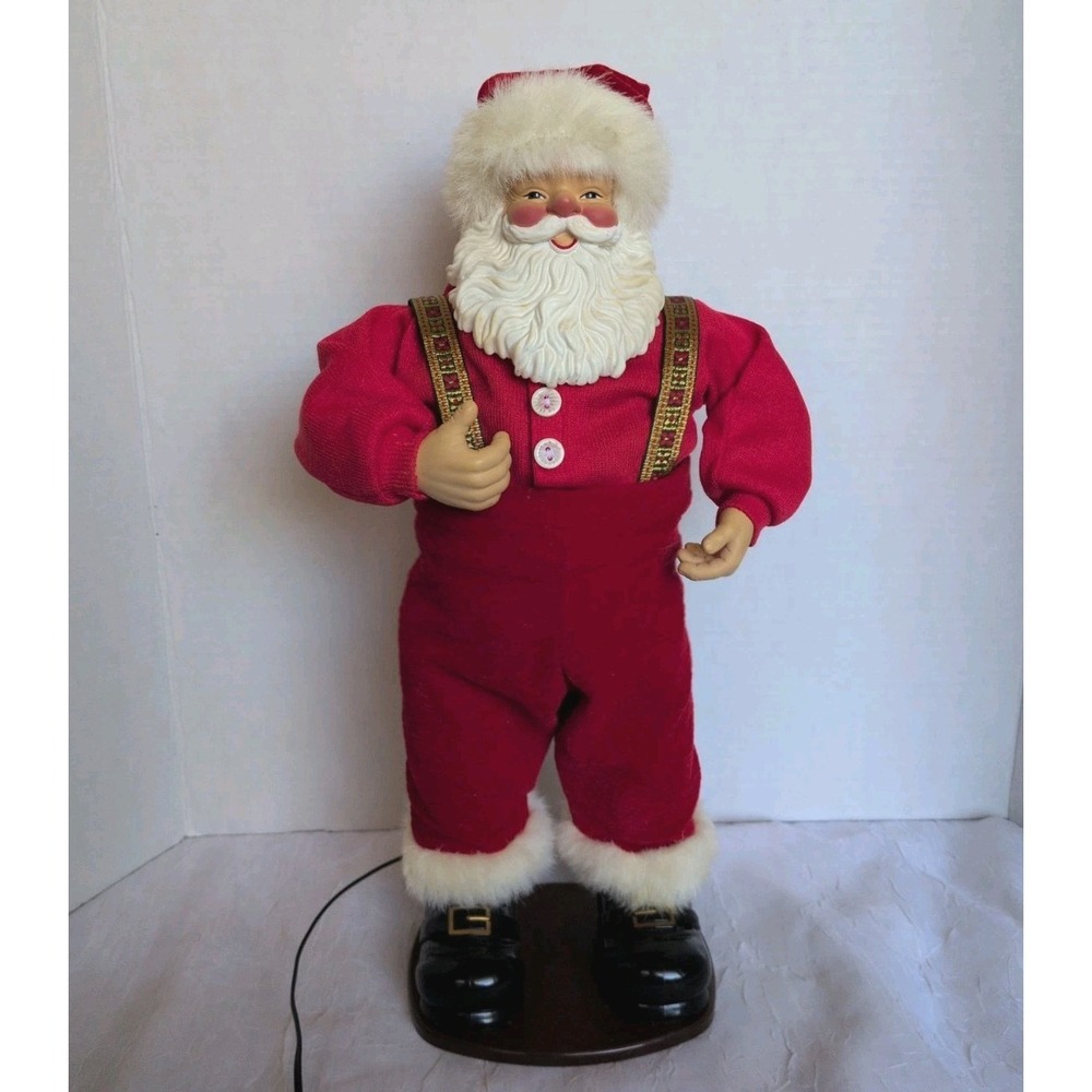 1998 Dancing Santa Jingle Bell Rock Christmas Animated Fantasy Ltd Fun Vtg WORKS